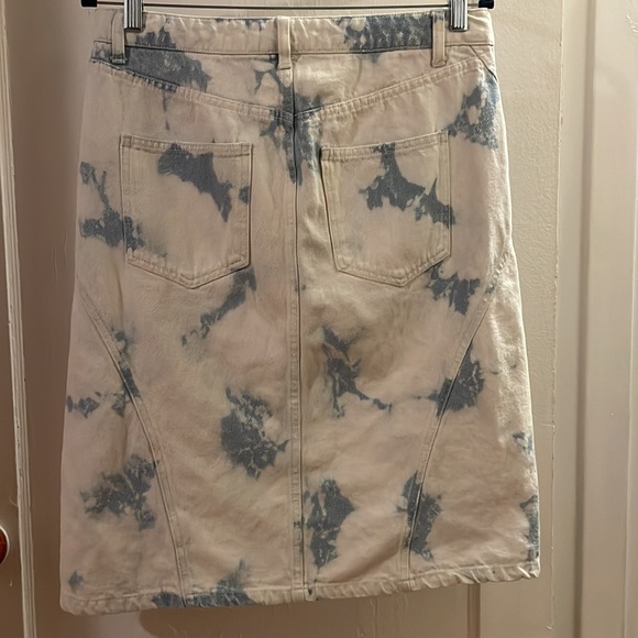 NWT Future Collection Women’s High Rise Midi Denim Skirt - Size 8 - Picture 3 of 4